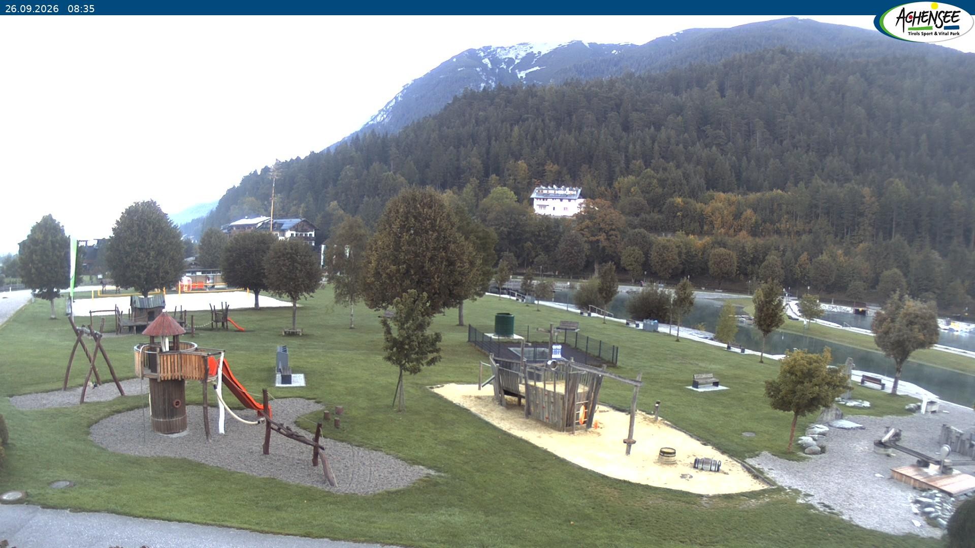 Archiv Foto Webcam Achensee - Badestrand in Achenkirch