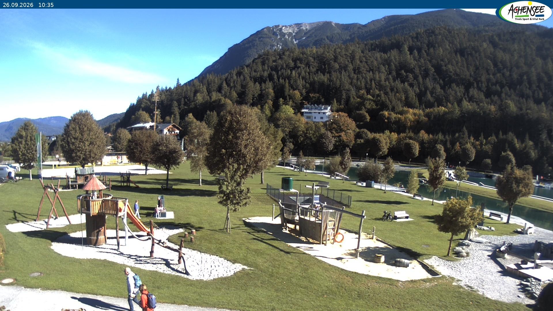Archiv Foto Webcam Achensee - Badestrand in Achenkirch