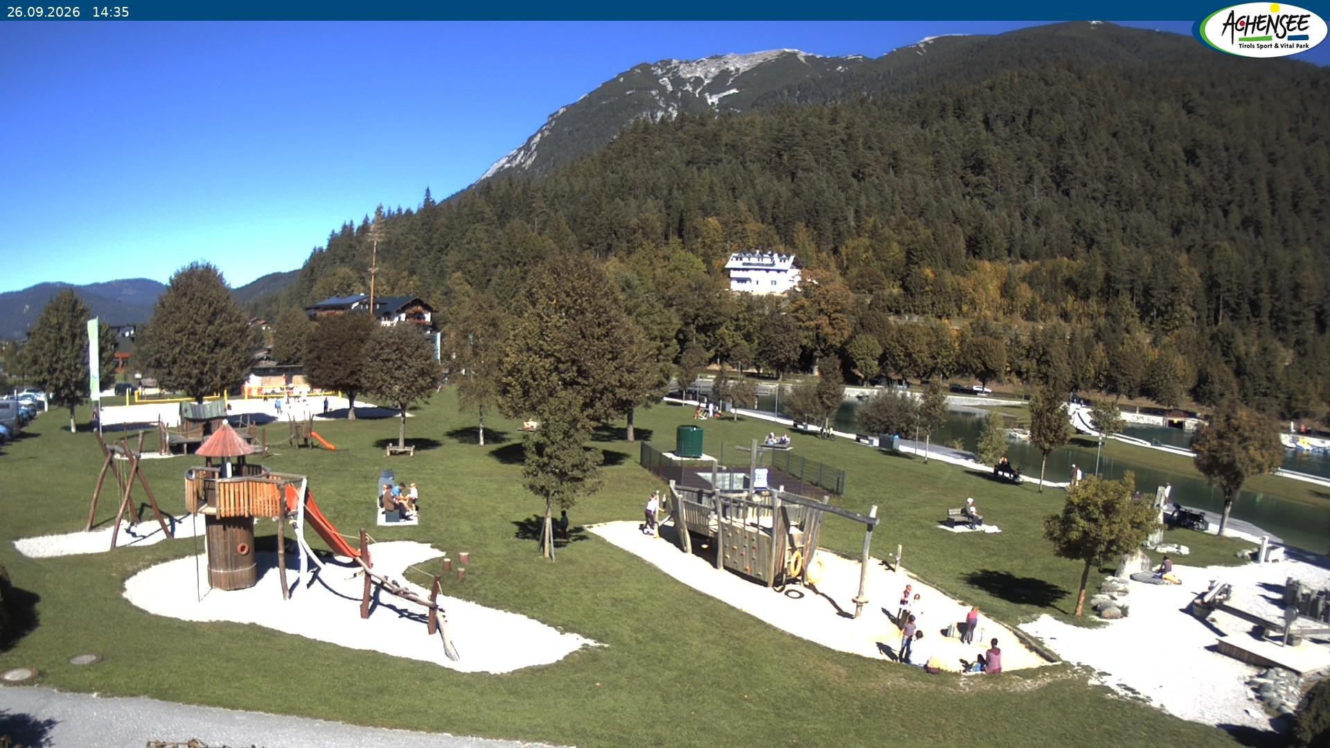 Archiv Foto Webcam Achensee - Badestrand in Achenkirch