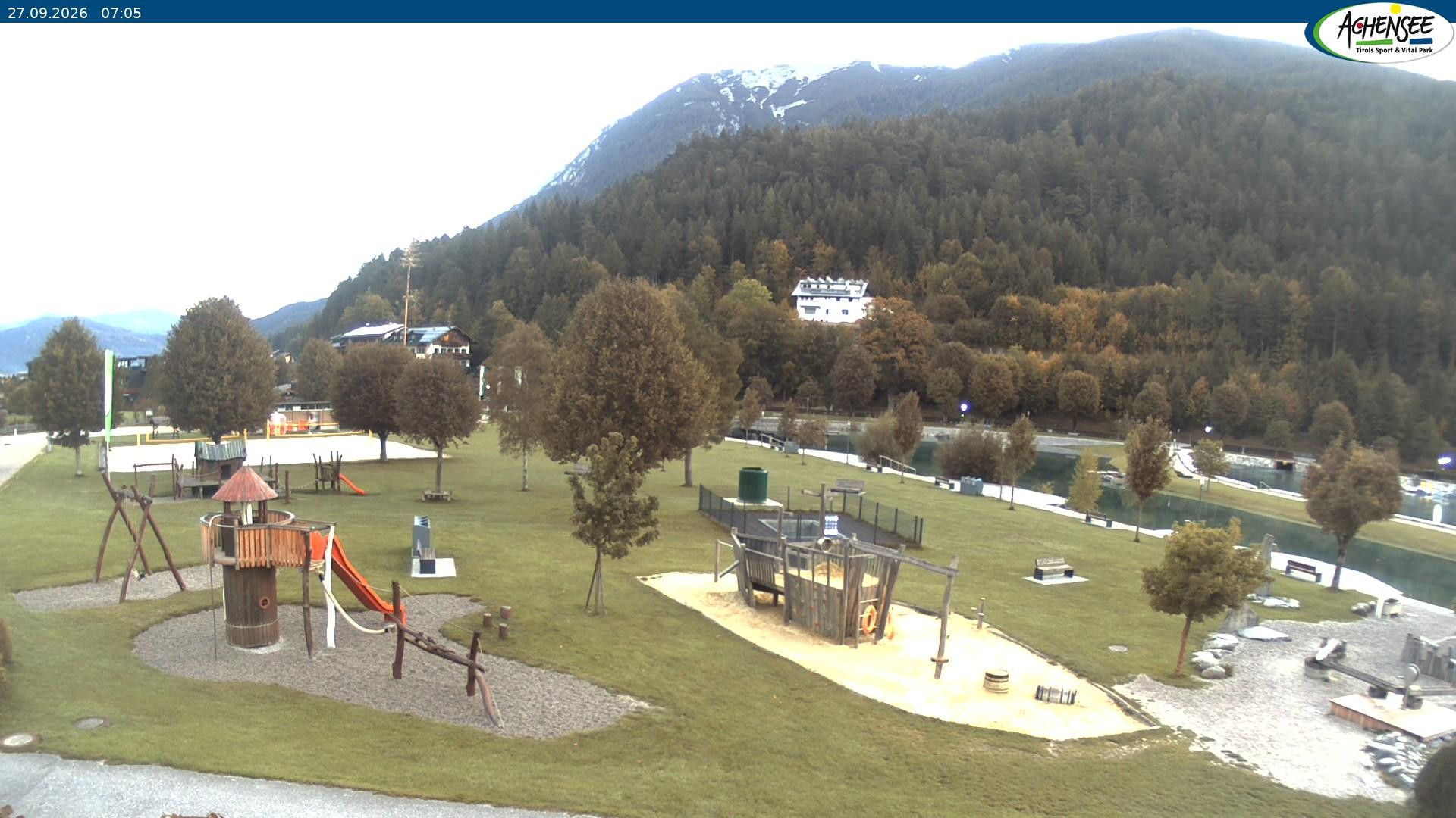 Archiv Foto Webcam Achensee - Badestrand in Achenkirch