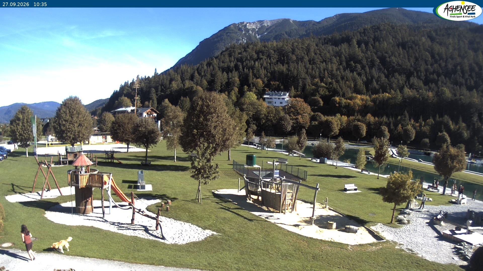 Archiv Foto Webcam Achensee - Badestrand in Achenkirch