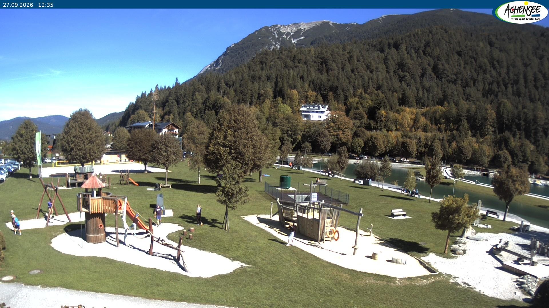 Archiv Foto Webcam Achensee - Badestrand in Achenkirch