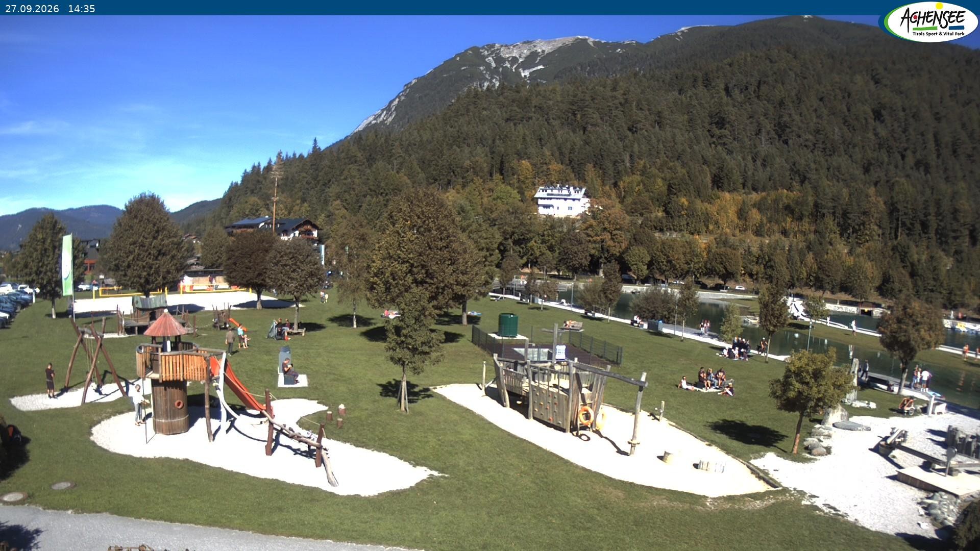 Archiv Foto Webcam Achensee - Badestrand in Achenkirch