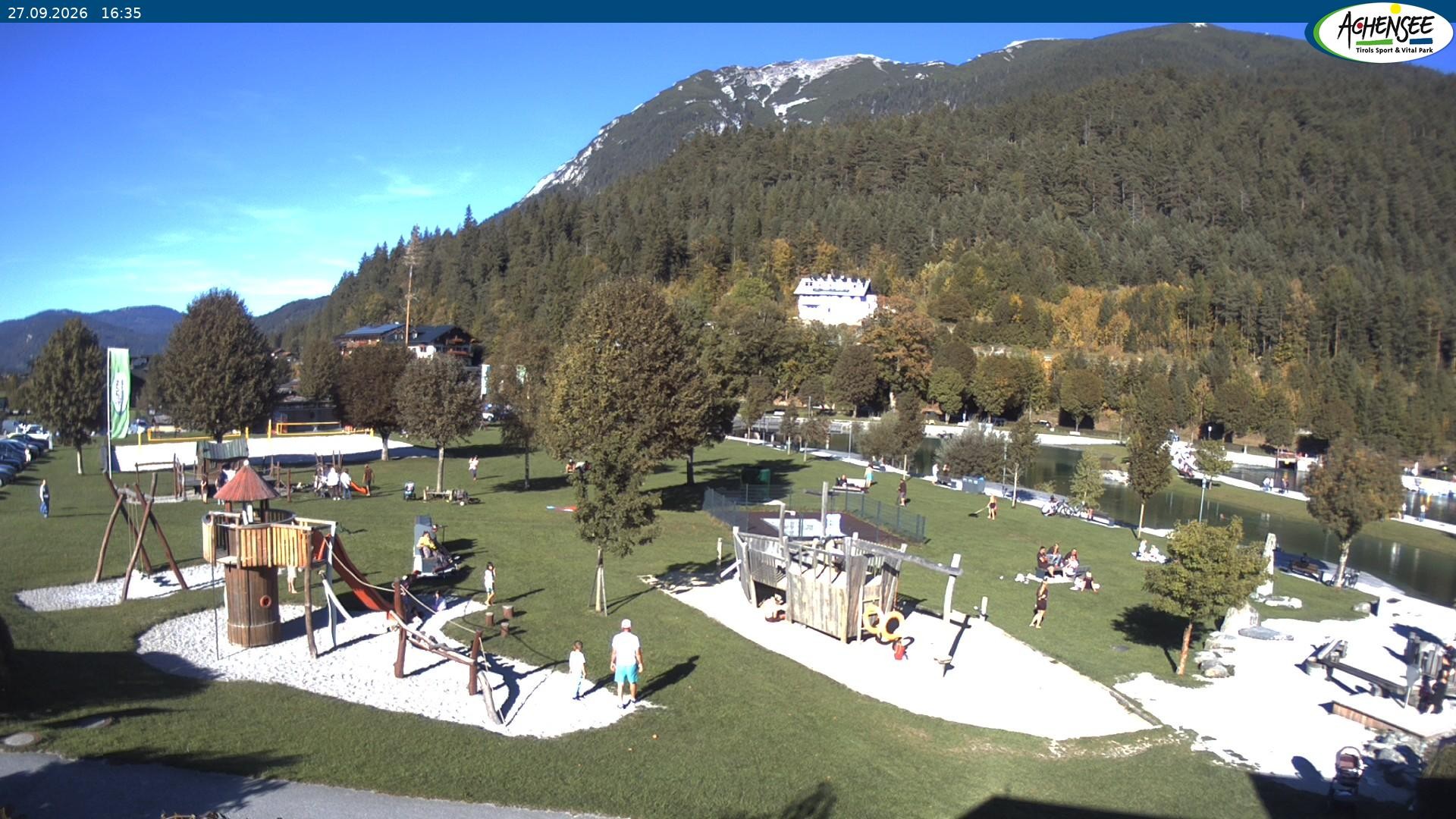Archiv Foto Webcam Achensee - Badestrand in Achenkirch