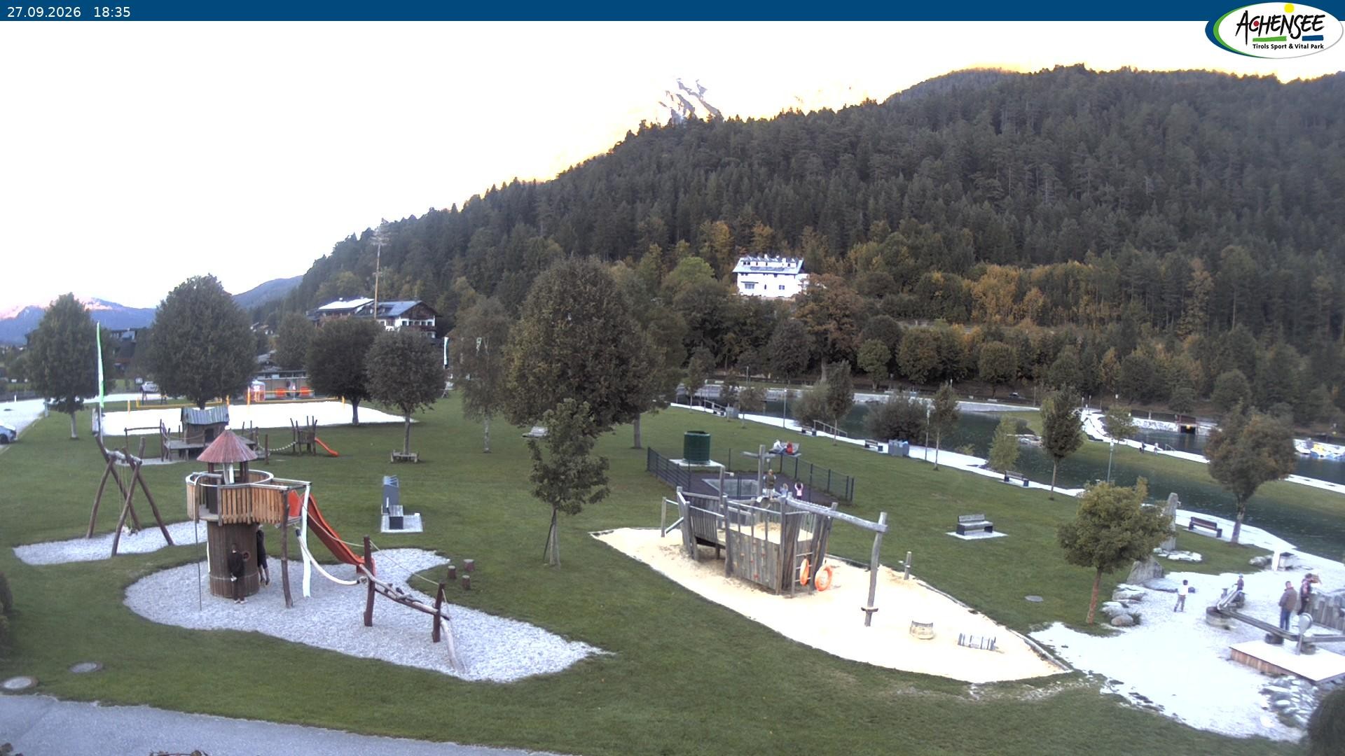 Archiv Foto Webcam Achensee - Badestrand in Achenkirch