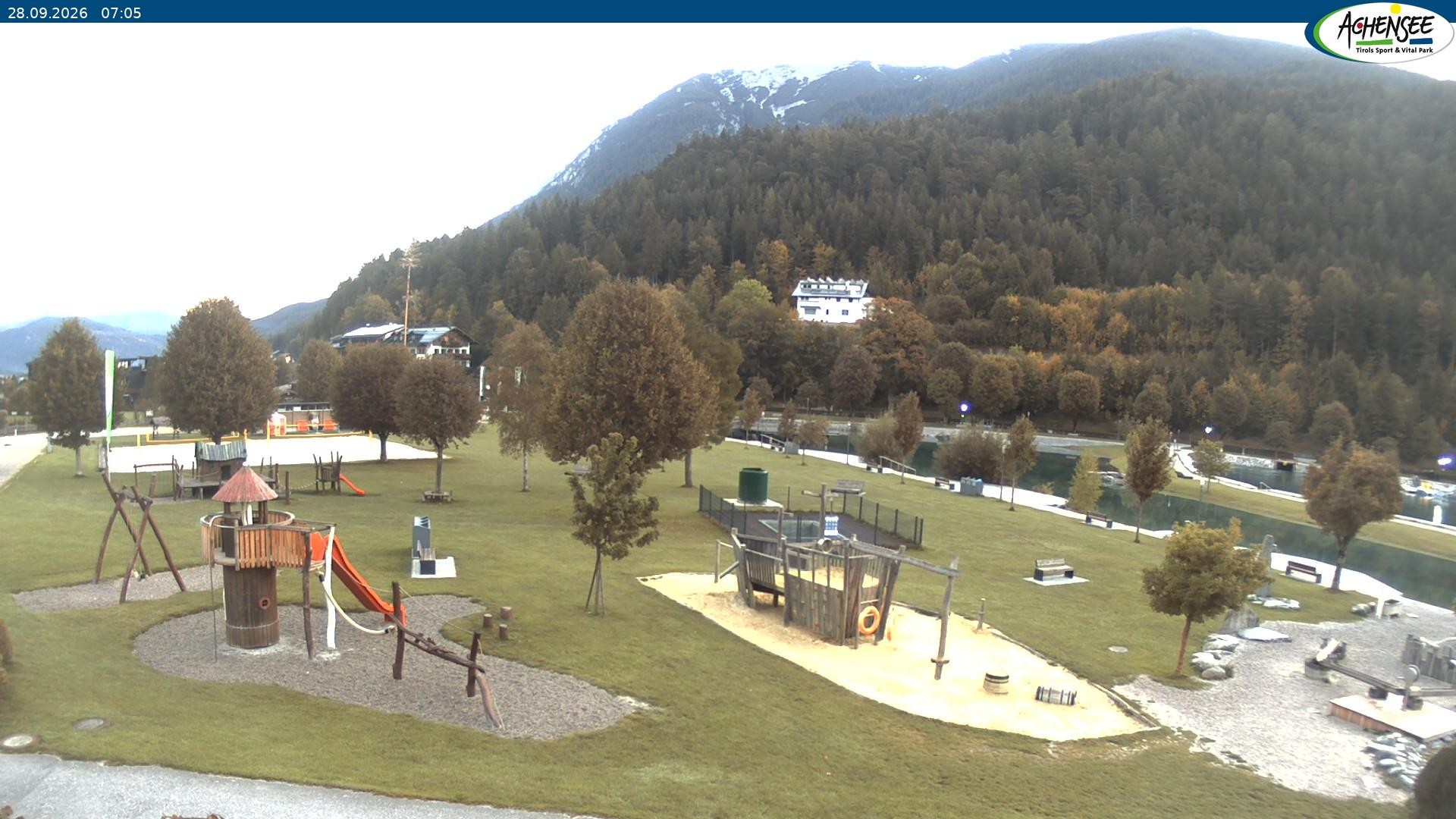 Archiv Foto Webcam Achensee - Badestrand in Achenkirch
