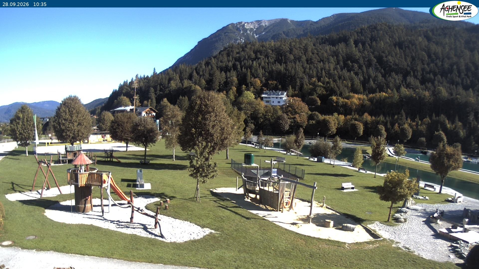 Archiv Foto Webcam Achensee - Badestrand in Achenkirch