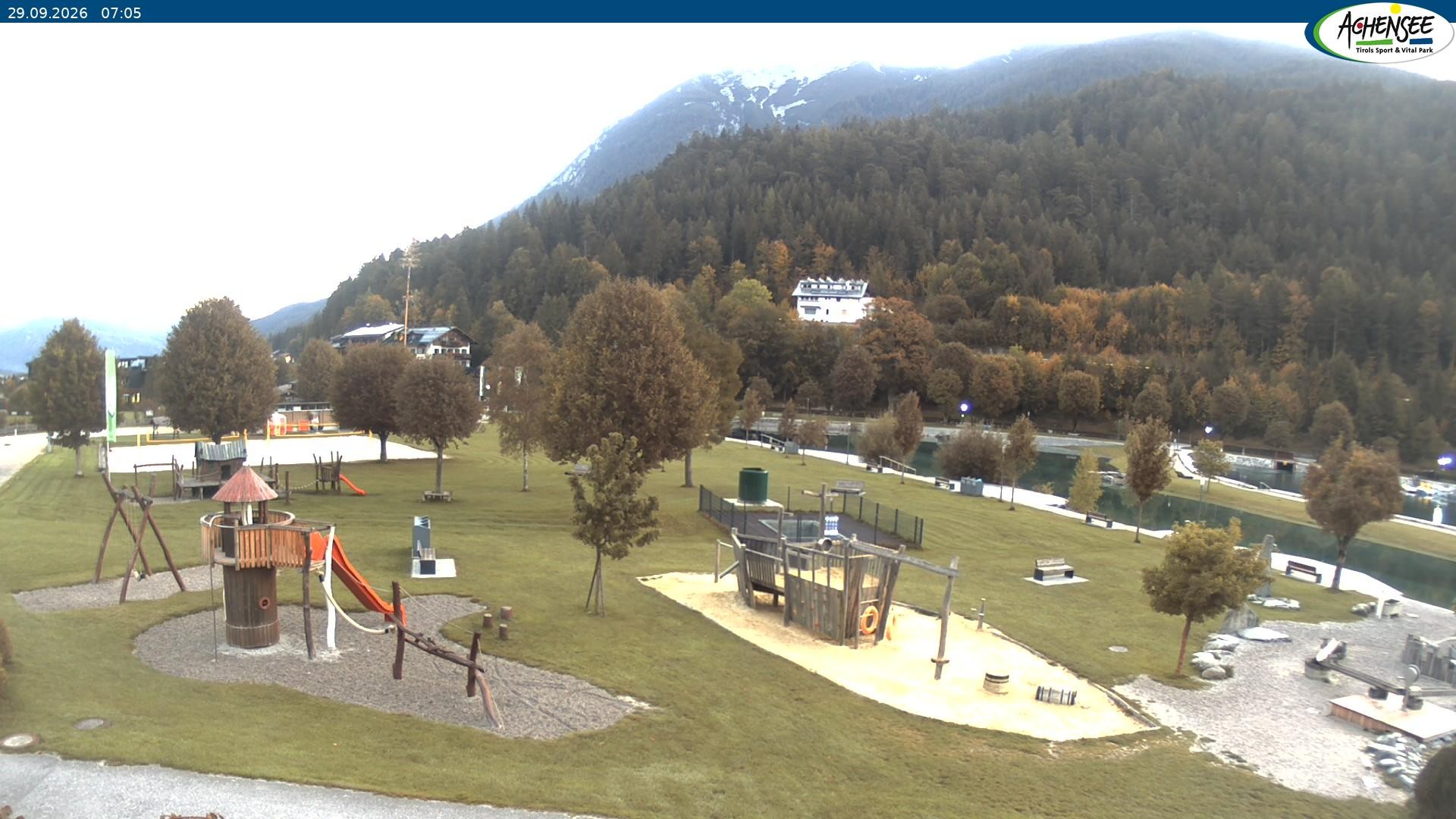 Archiv Foto Webcam Achensee - Badestrand in Achenkirch