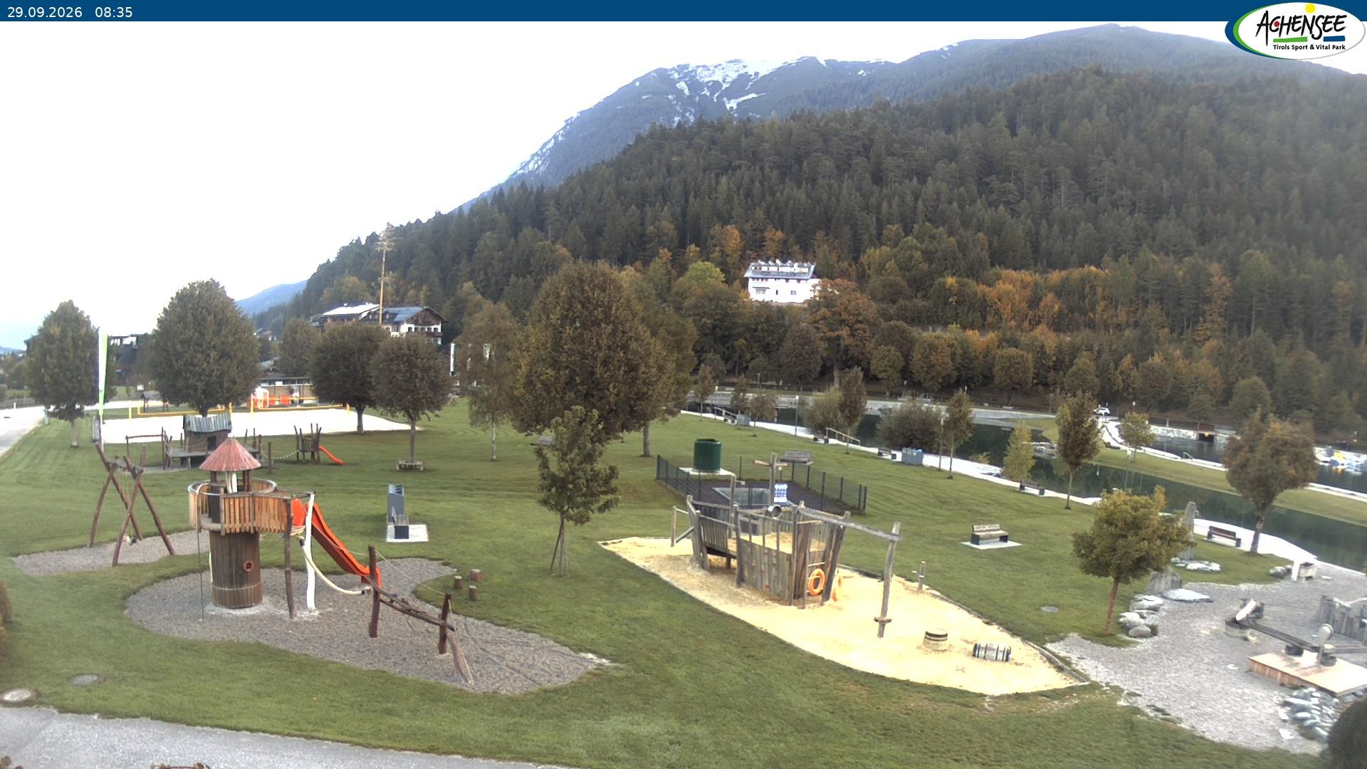 Archiv Foto Webcam Achensee - Badestrand in Achenkirch