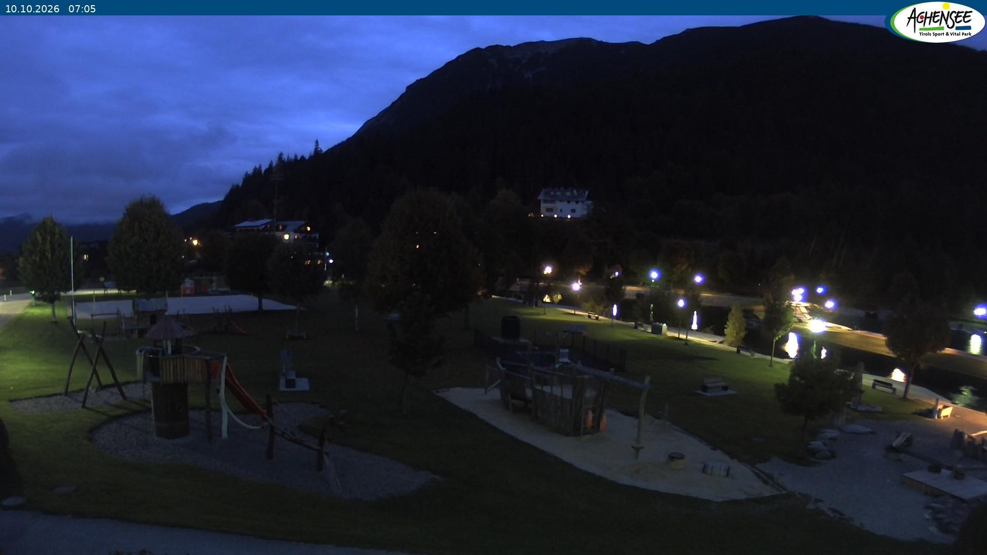 Archived image Webcam Lake Achensee - beach in Achenkirch