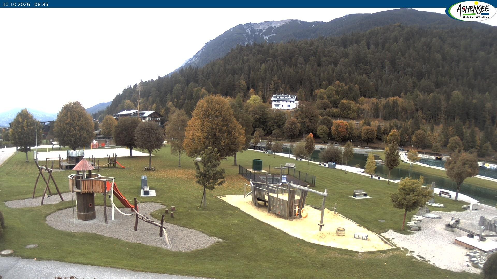 Archived image Webcam Lake Achensee - beach in Achenkirch