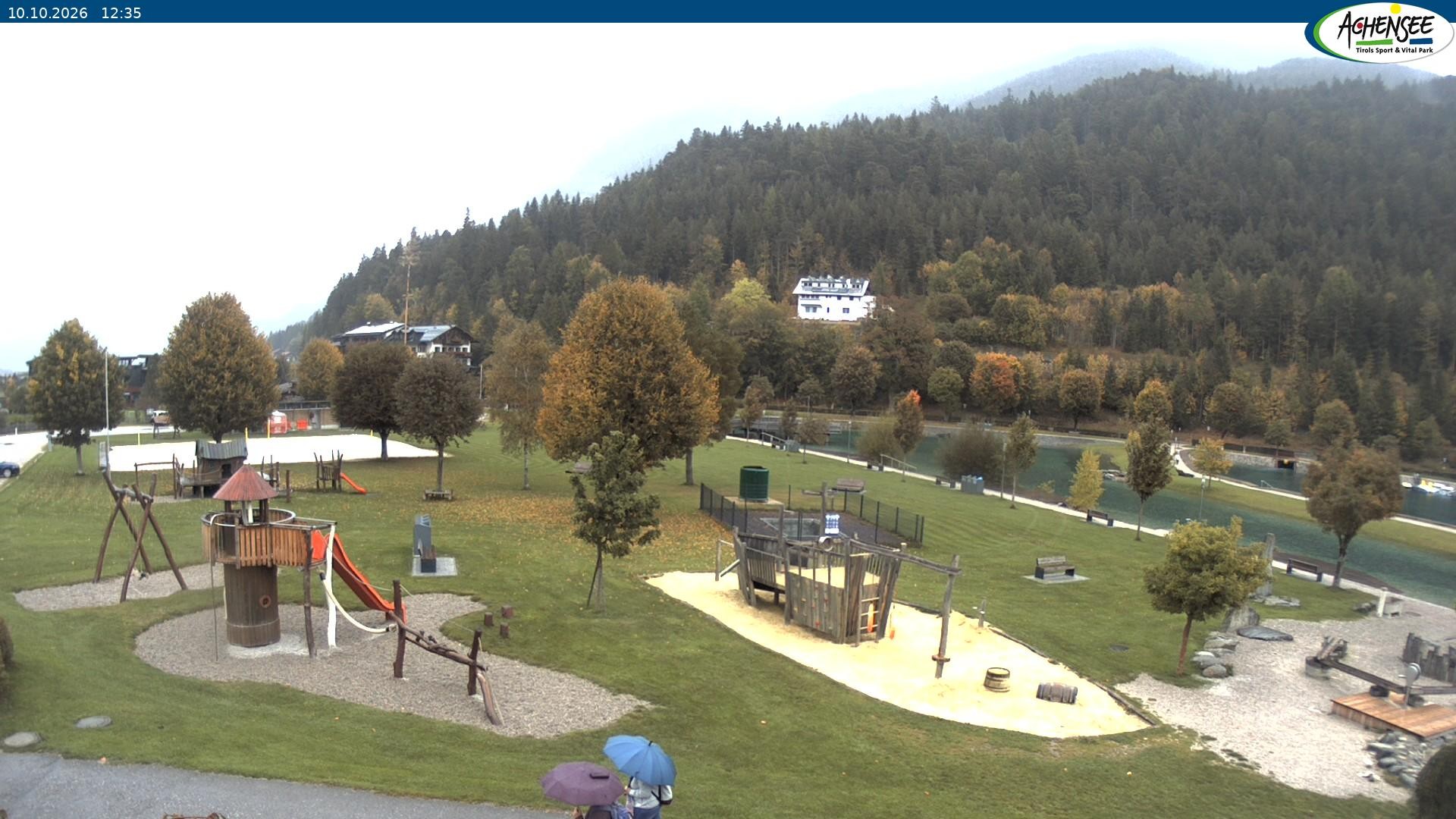 Archived image Webcam Lake Achensee - beach in Achenkirch