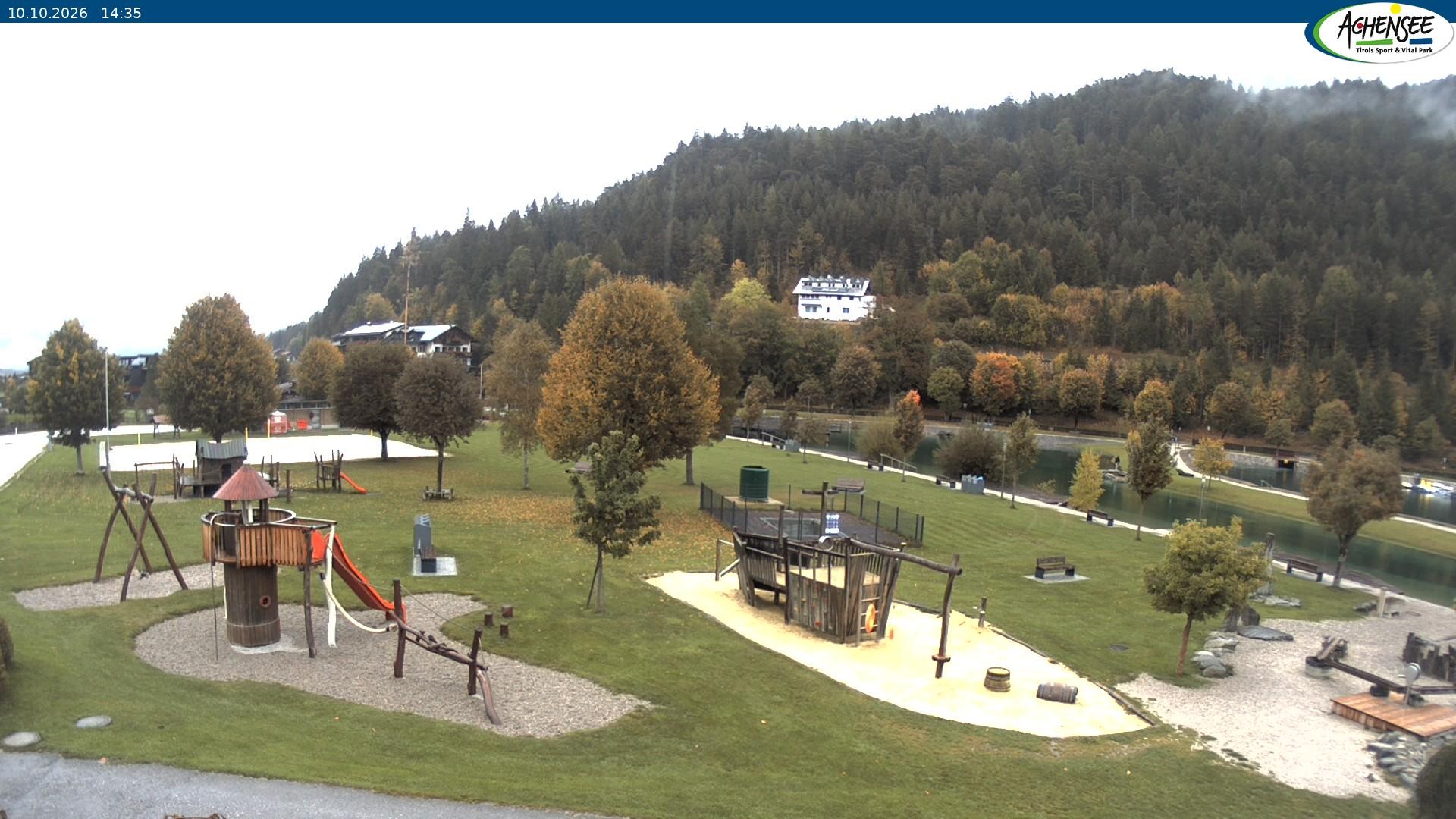 Archived image Webcam Lake Achensee - beach in Achenkirch