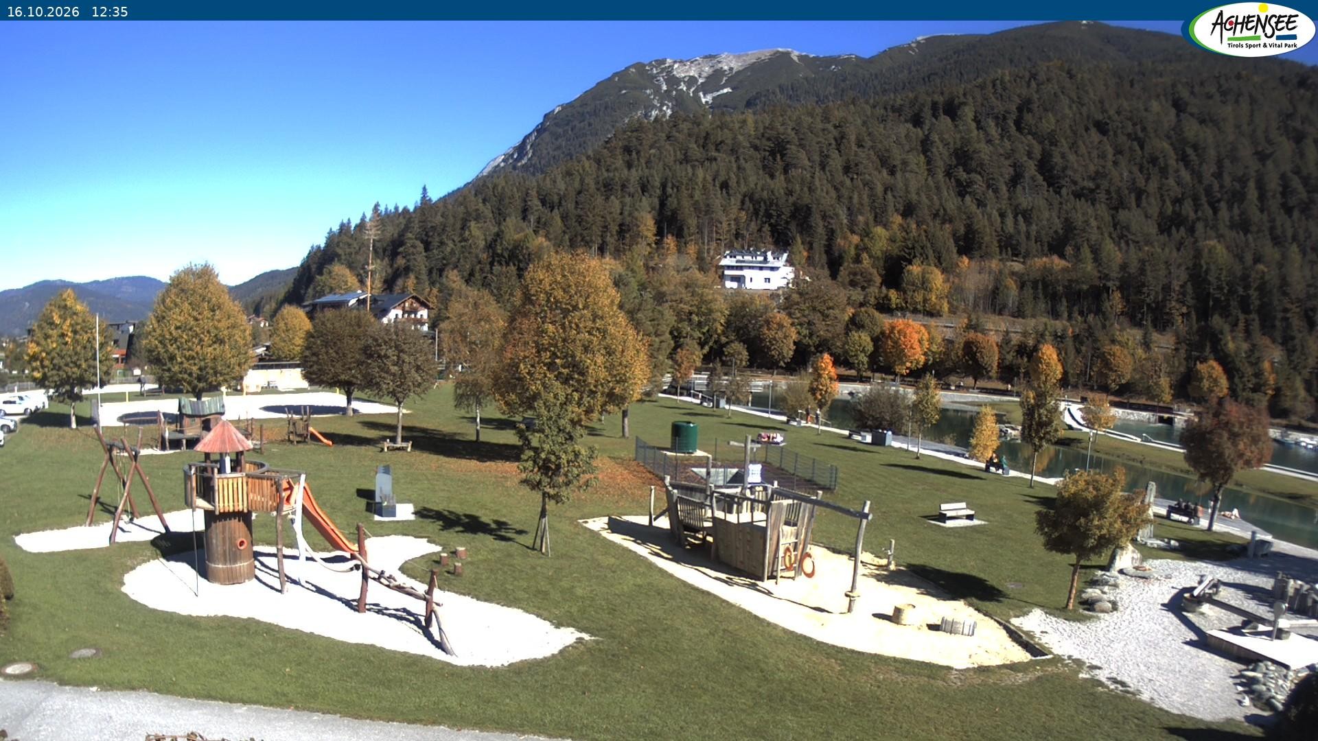 Archiv Foto Webcam Achensee - Badestrand in Achenkirch