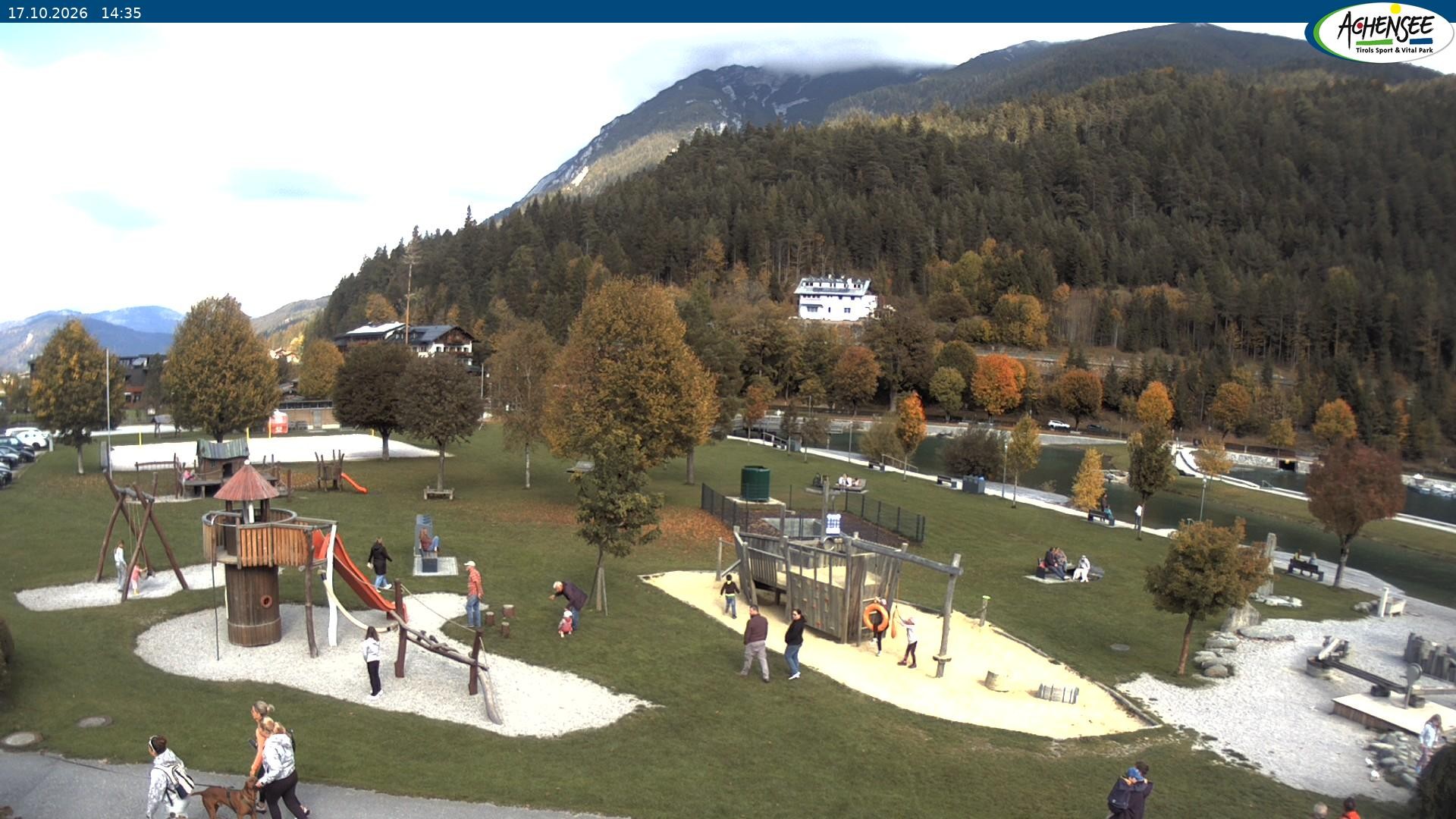 Archiv Foto Webcam Achensee - Badestrand in Achenkirch
