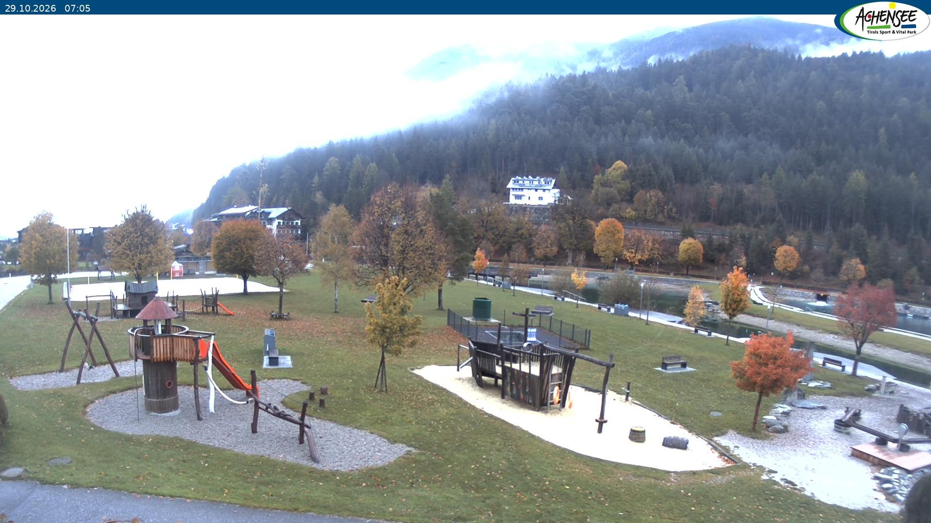 Archived image Webcam Lake Achensee - beach in Achenkirch