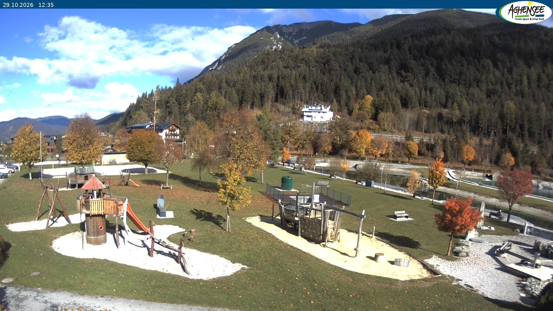 Archived image Webcam Lake Achensee - beach in Achenkirch
