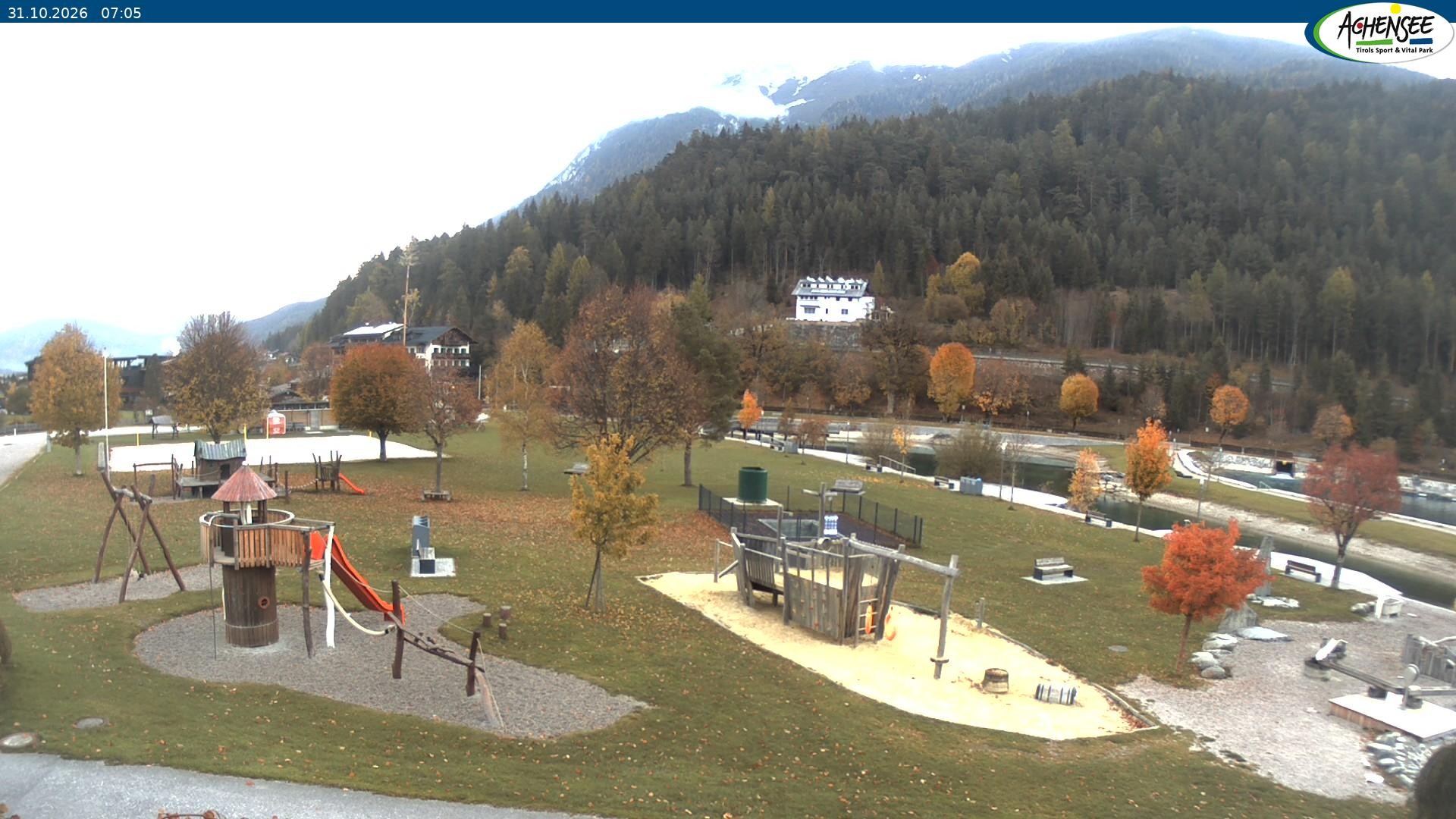 Archiv Foto Webcam Achensee - Badestrand in Achenkirch