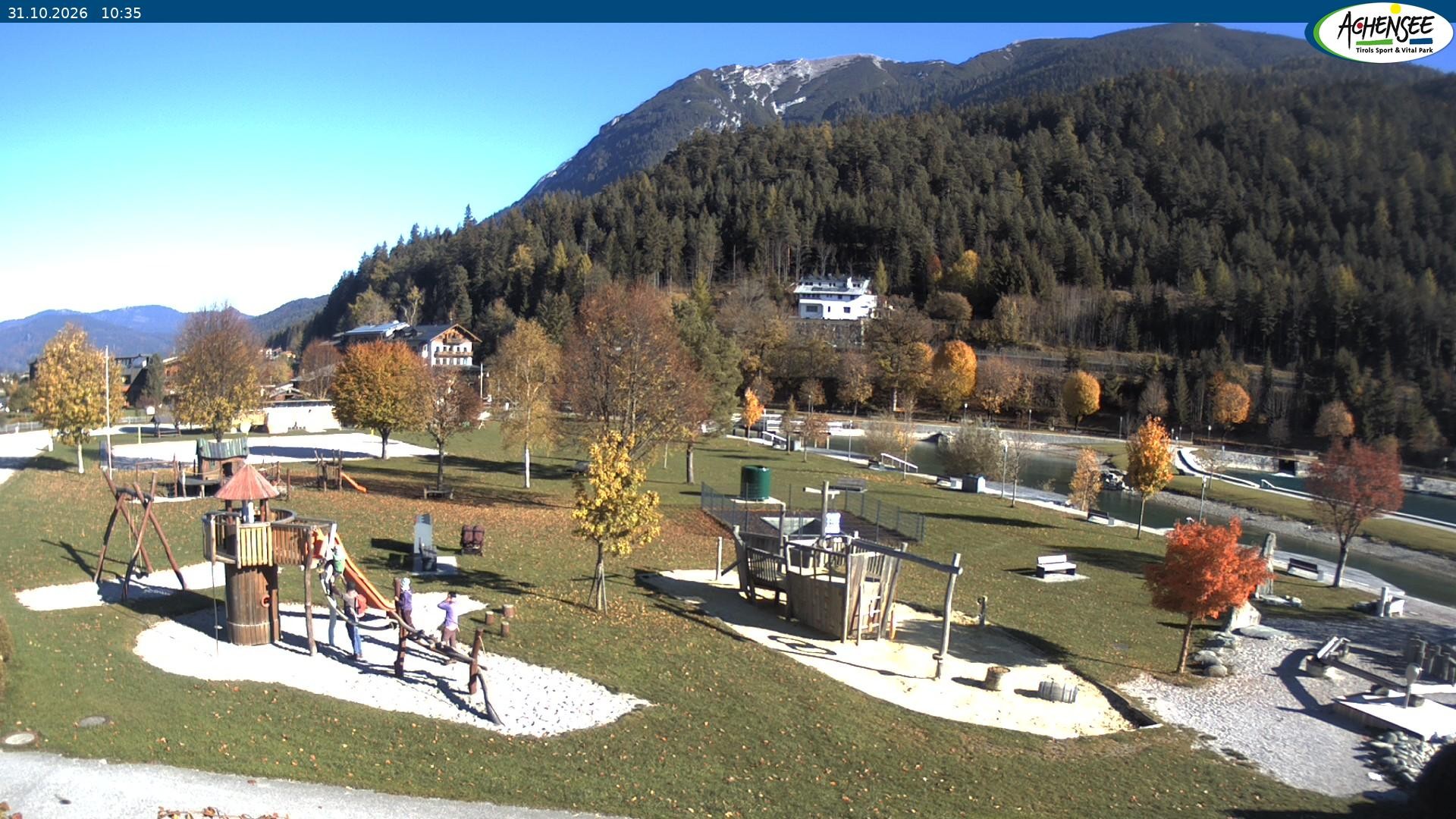 Archiv Foto Webcam Achensee - Badestrand in Achenkirch