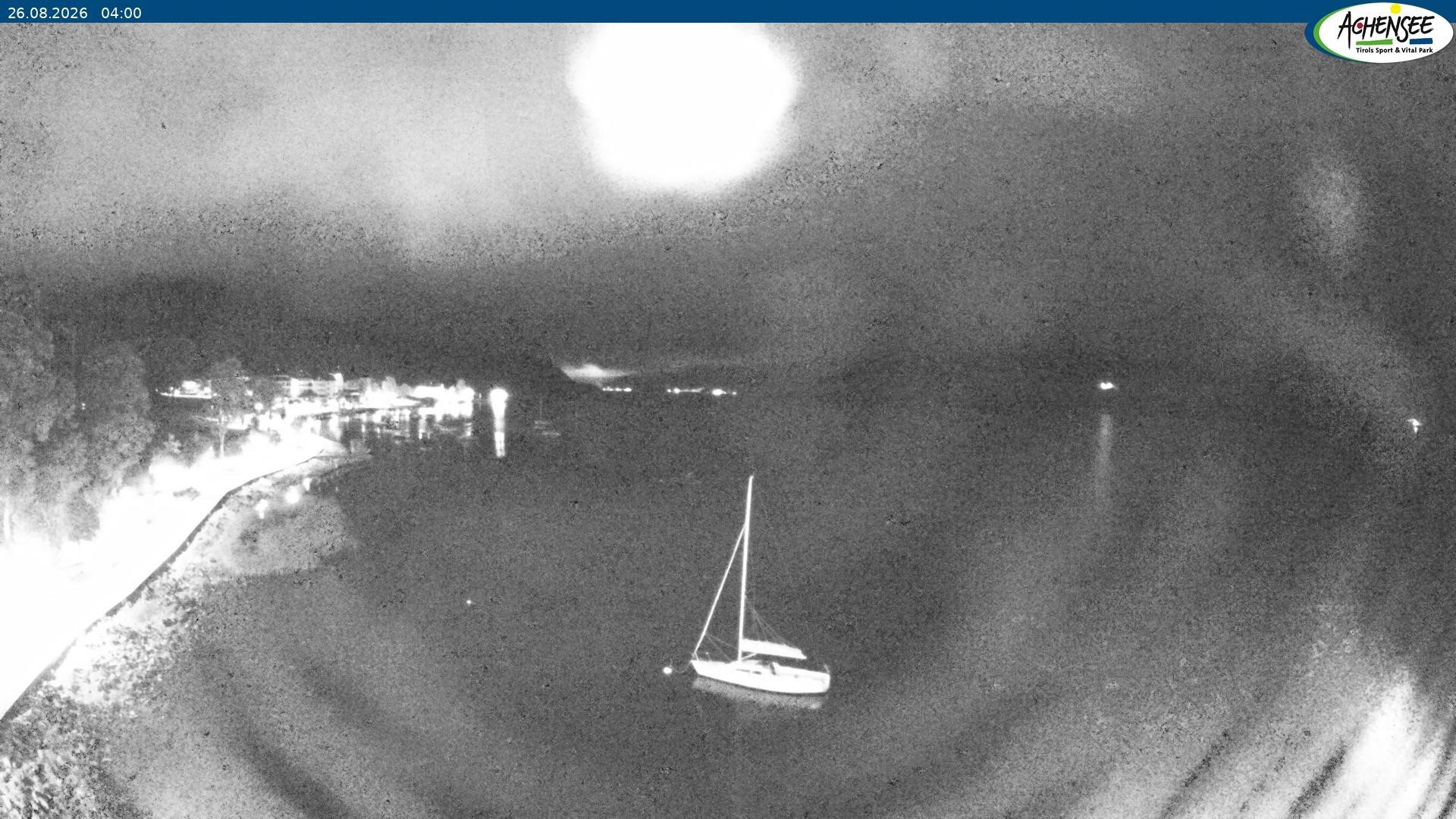 Archived image Webcam Pertisau at Achensee, footbridge