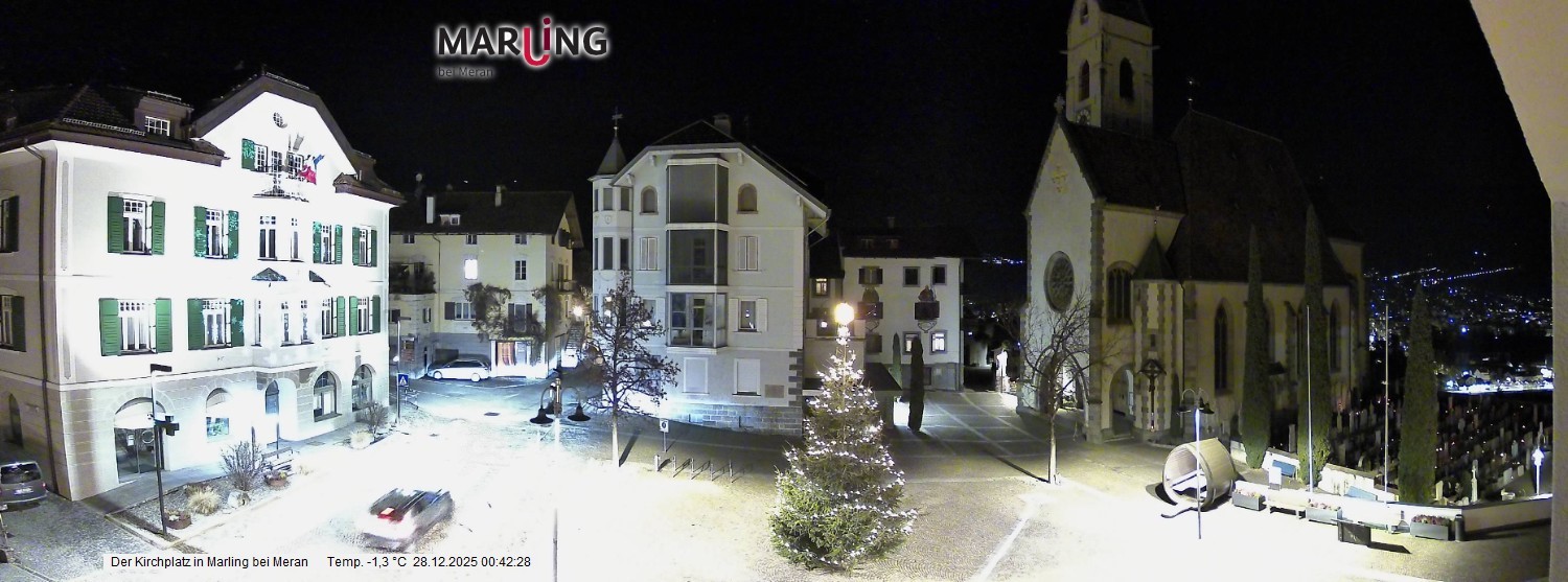 Archiv Foto Webcam Pfarrkirche Maria Himmelfahrt Marling
