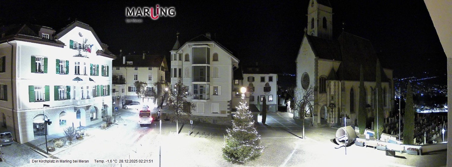 Archiv Foto Webcam Pfarrkirche Maria Himmelfahrt Marling