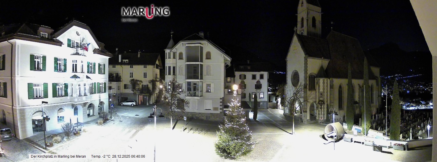 Archiv Foto Webcam Pfarrkirche Maria Himmelfahrt Marling