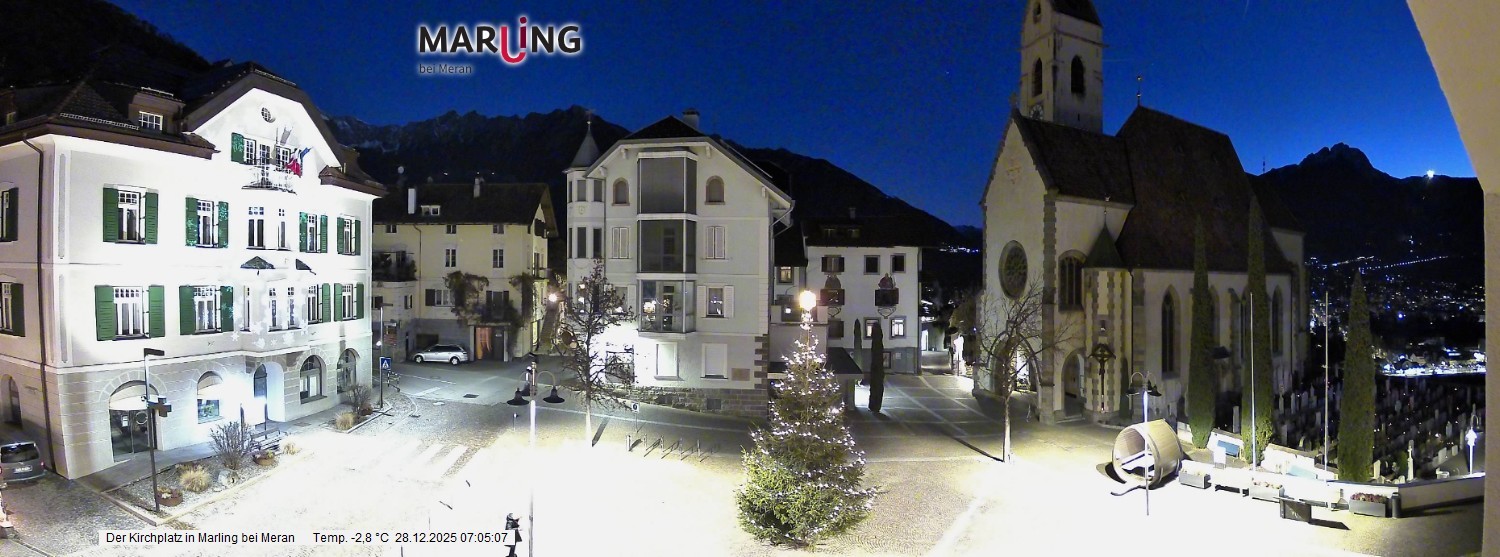 Archiv Foto Webcam Pfarrkirche Maria Himmelfahrt Marling