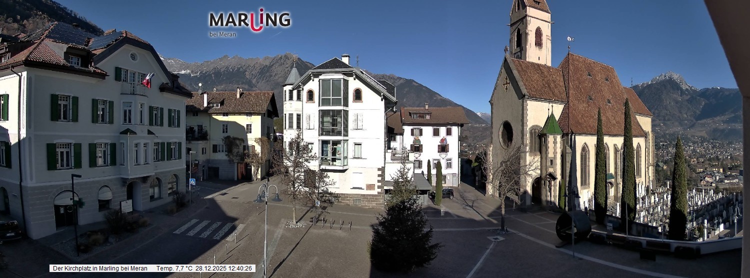 Archiv Foto Webcam Pfarrkirche Maria Himmelfahrt Marling