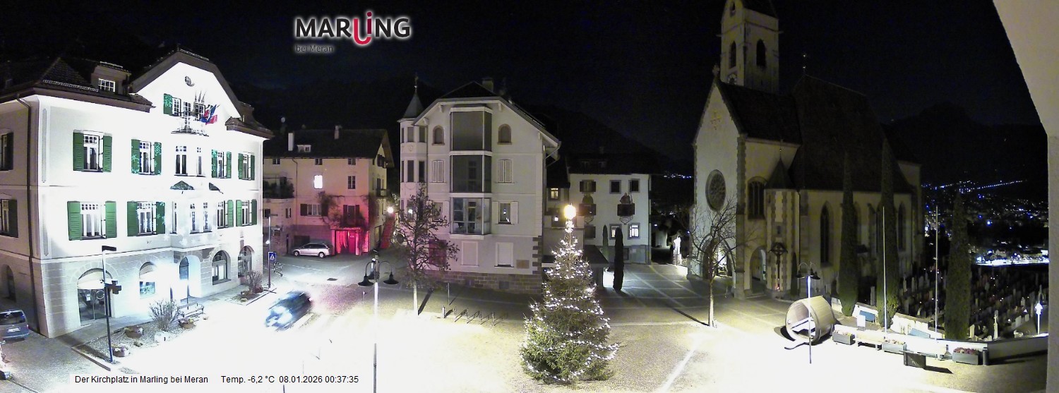 Archiv Foto Webcam Pfarrkirche Maria Himmelfahrt Marling