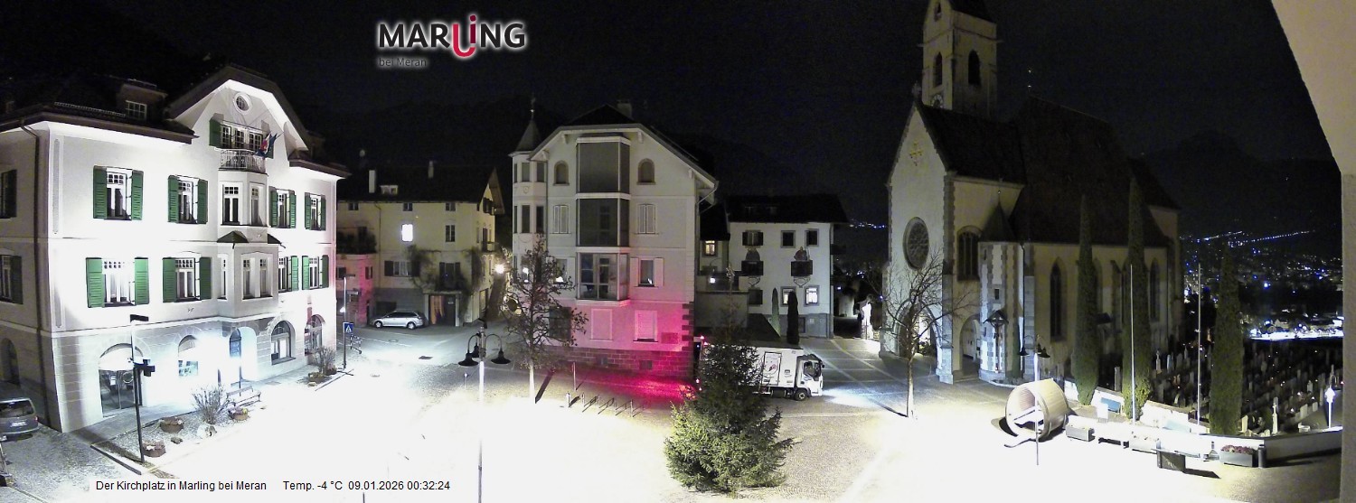 Archiv Foto Webcam Pfarrkirche Maria Himmelfahrt Marling