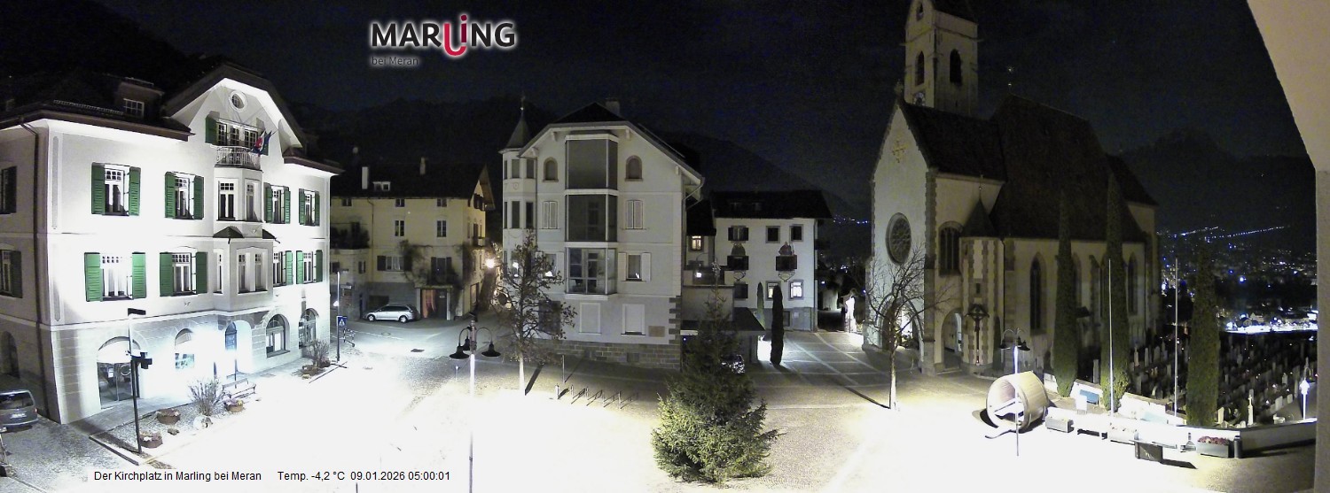 Archiv Foto Webcam Pfarrkirche Maria Himmelfahrt Marling