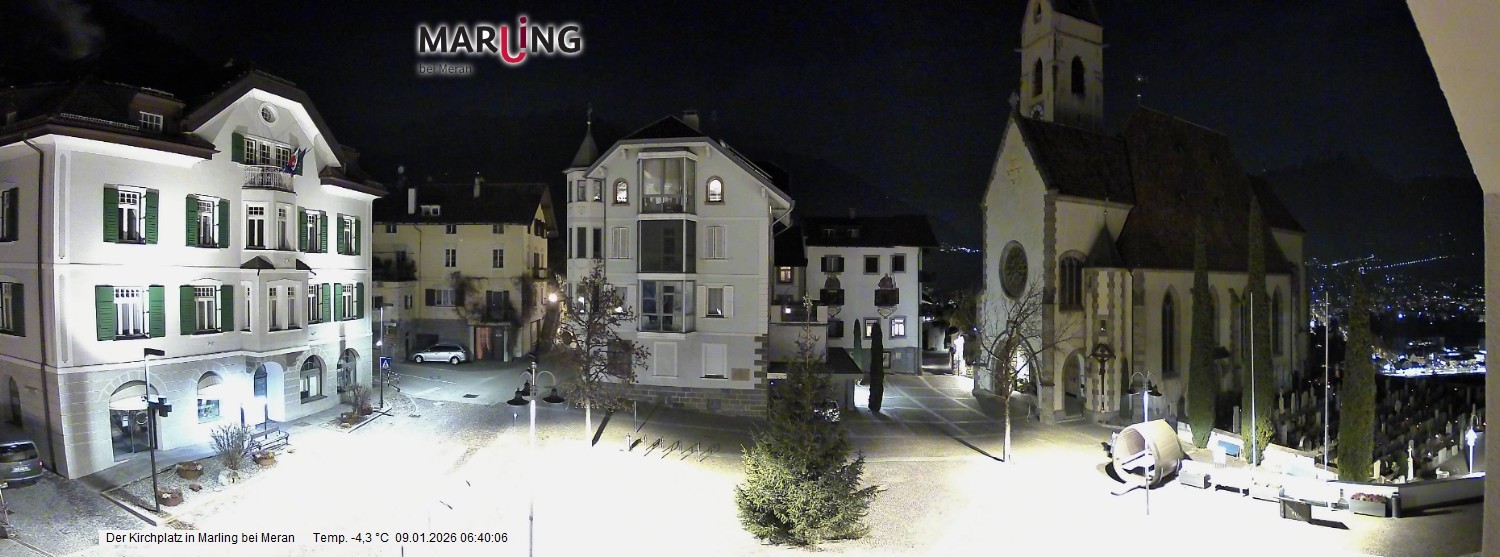 Archiv Foto Webcam Pfarrkirche Maria Himmelfahrt Marling