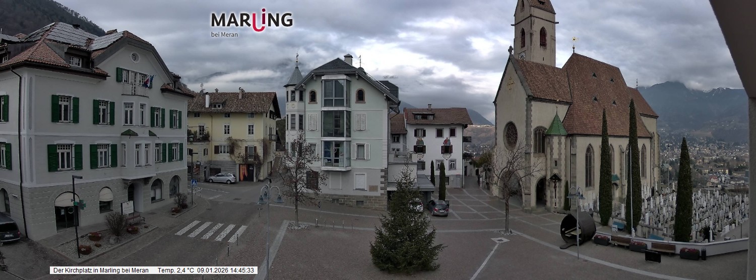 Archiv Foto Webcam Pfarrkirche Maria Himmelfahrt Marling