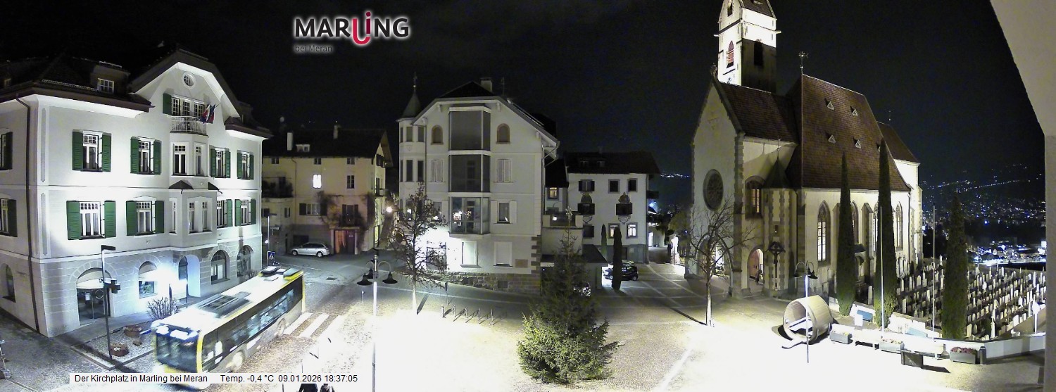 Archiv Foto Webcam Pfarrkirche Maria Himmelfahrt Marling