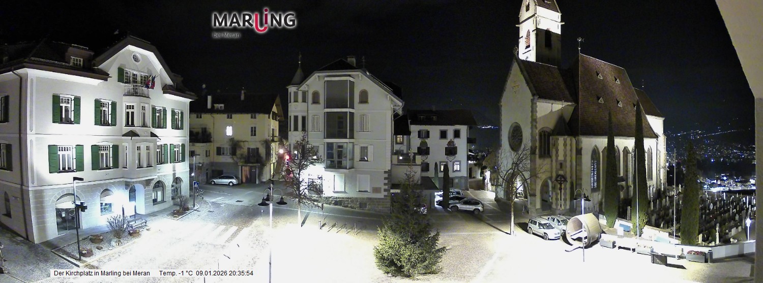 Archiv Foto Webcam Pfarrkirche Maria Himmelfahrt Marling