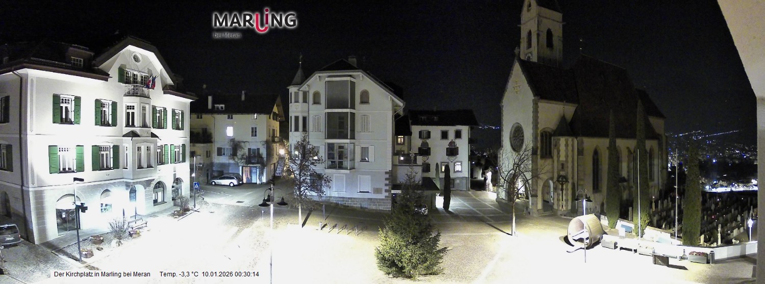 Archiv Foto Webcam Pfarrkirche Maria Himmelfahrt Marling