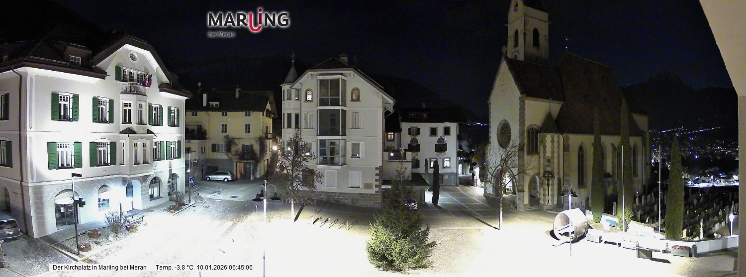 Archiv Foto Webcam Pfarrkirche Maria Himmelfahrt Marling