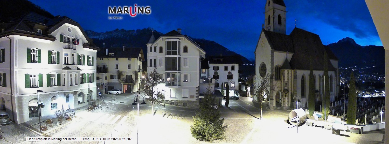Archiv Foto Webcam Pfarrkirche Maria Himmelfahrt Marling