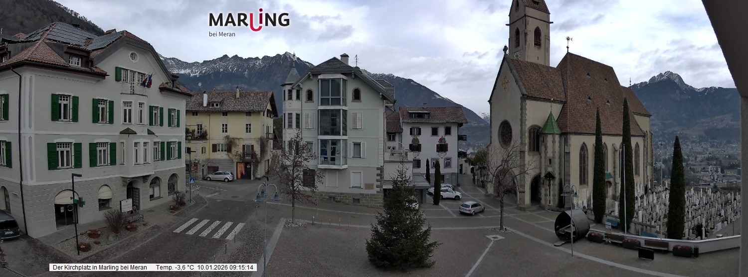 Archiv Foto Webcam Pfarrkirche Maria Himmelfahrt Marling