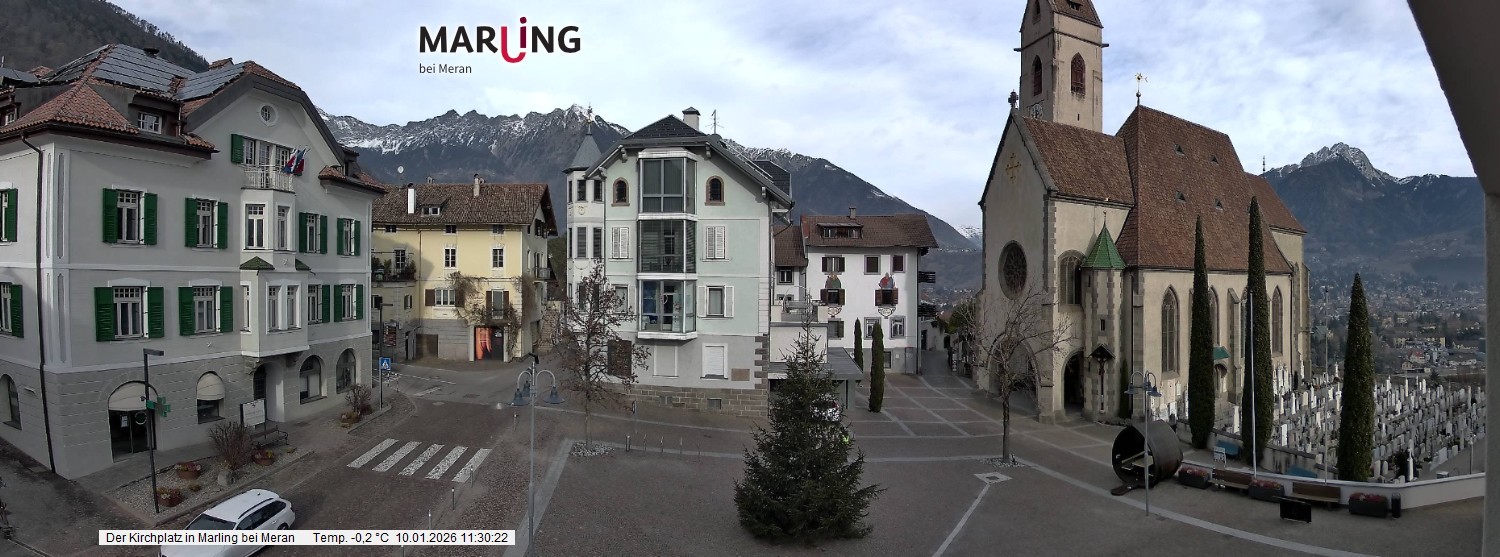 Archiv Foto Webcam Pfarrkirche Maria Himmelfahrt Marling