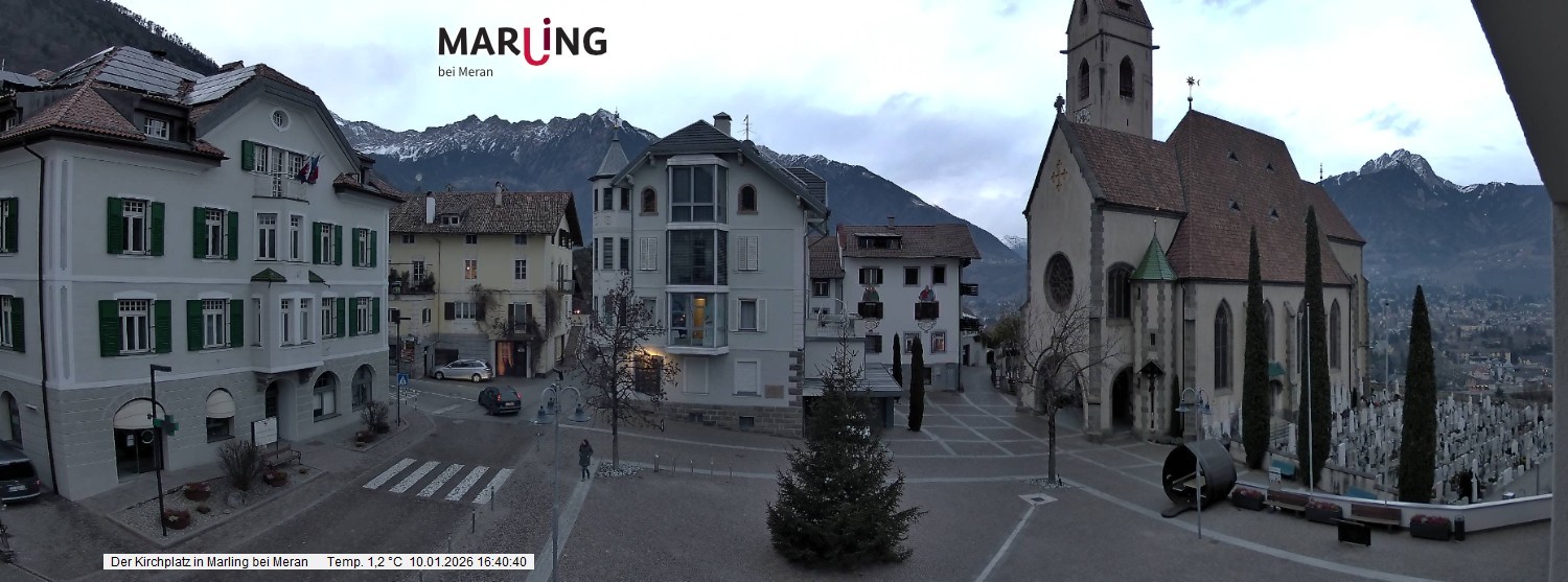 Archiv Foto Webcam Pfarrkirche Maria Himmelfahrt Marling