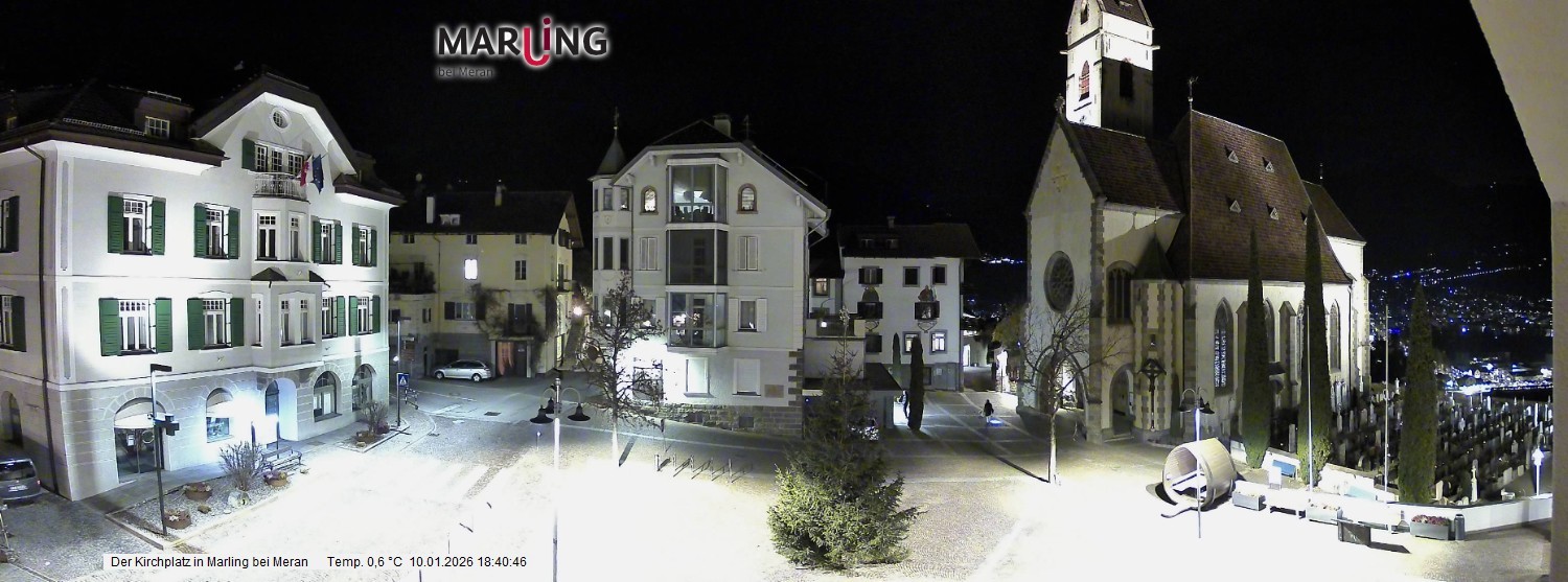 Archiv Foto Webcam Pfarrkirche Maria Himmelfahrt Marling