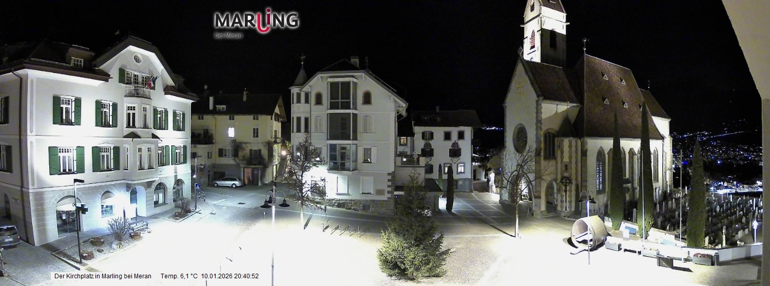 Archiv Foto Webcam Pfarrkirche Maria Himmelfahrt Marling
