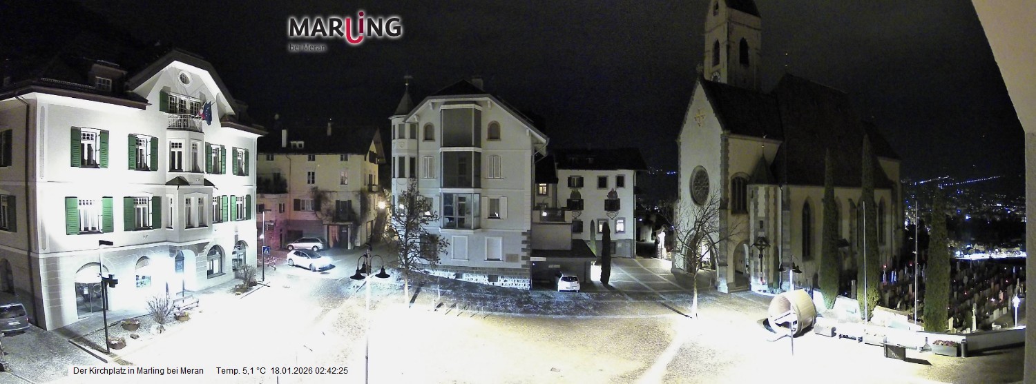 Archiv Foto Webcam Pfarrkirche Maria Himmelfahrt Marling