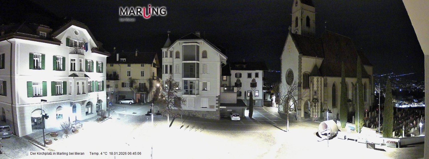 Archiv Foto Webcam Pfarrkirche Maria Himmelfahrt Marling
