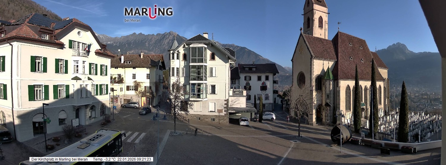 Archiv Foto Webcam Pfarrkirche Maria Himmelfahrt Marling