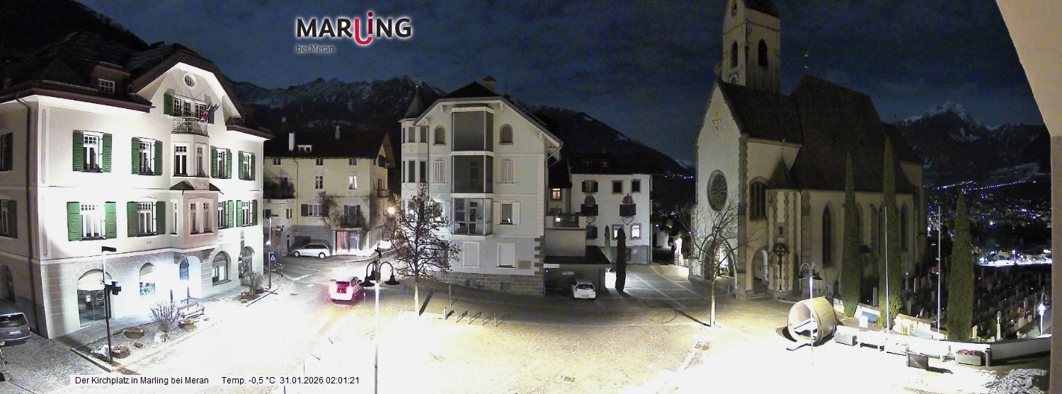 Archived image Webcam Marling - Piazza Chiesa