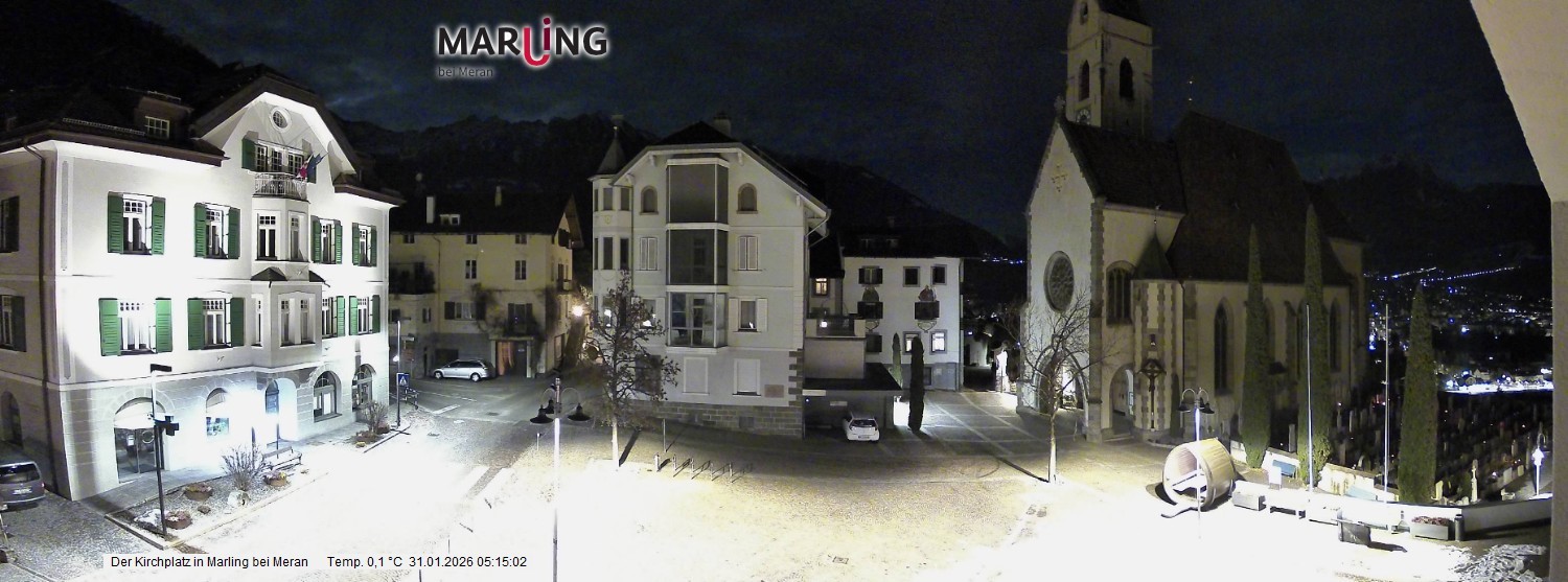 Archived image Webcam Marling - Piazza Chiesa