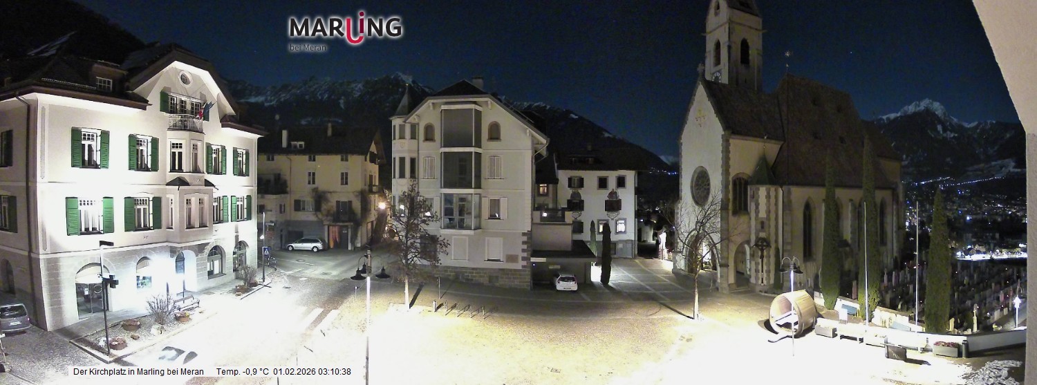Archiv Foto Webcam Pfarrkirche Maria Himmelfahrt Marling
